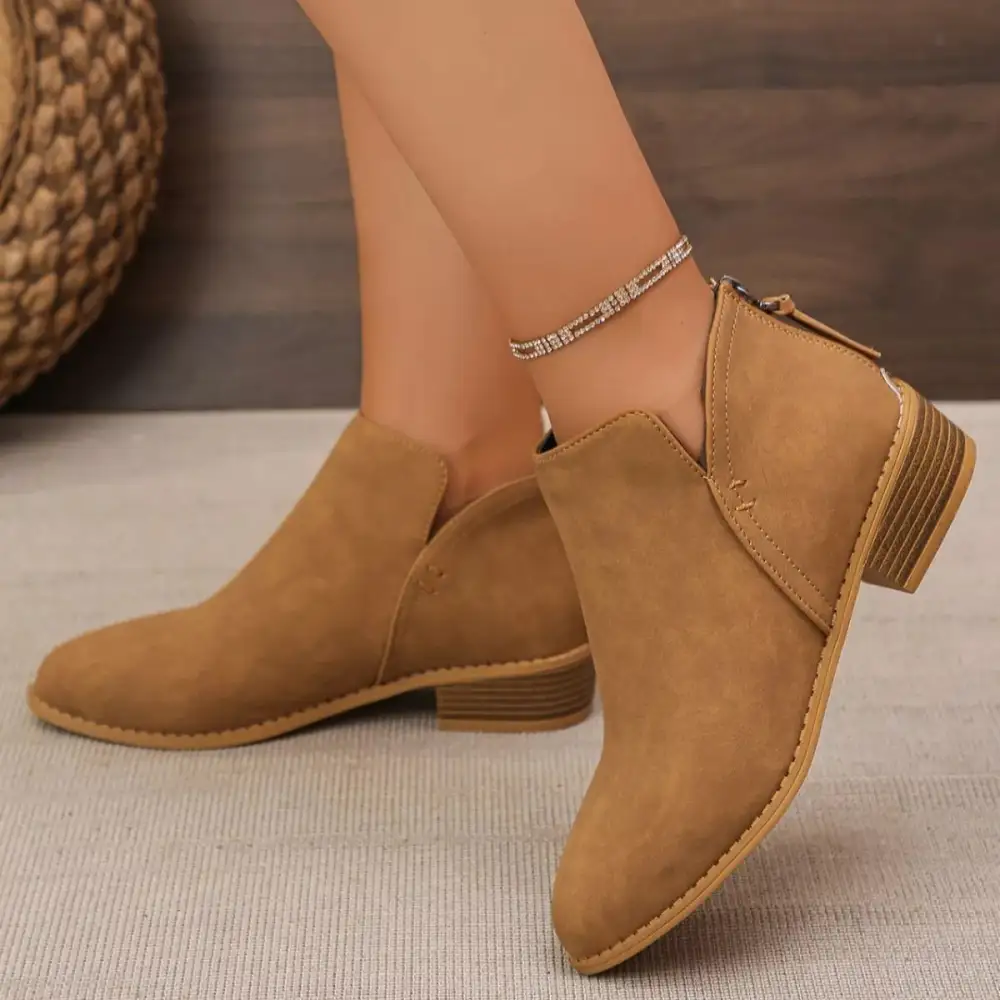 Versatile Pointed Toe Block Heel Boots