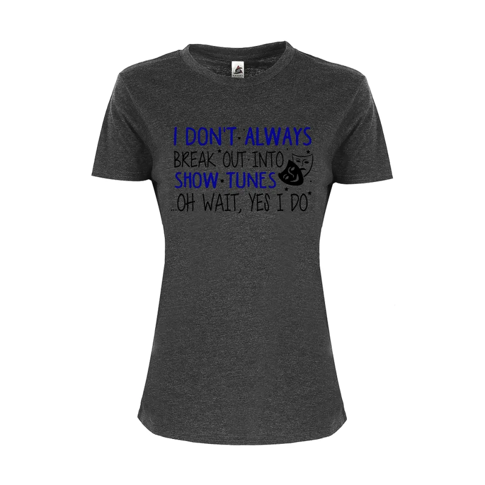 Women's Irregular Lettered T-shirt