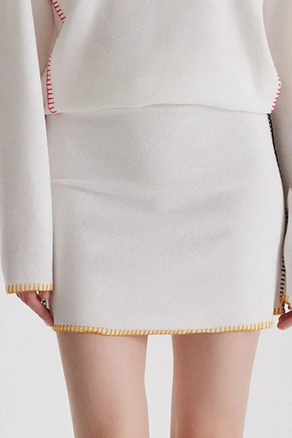 Fit Skirt-White