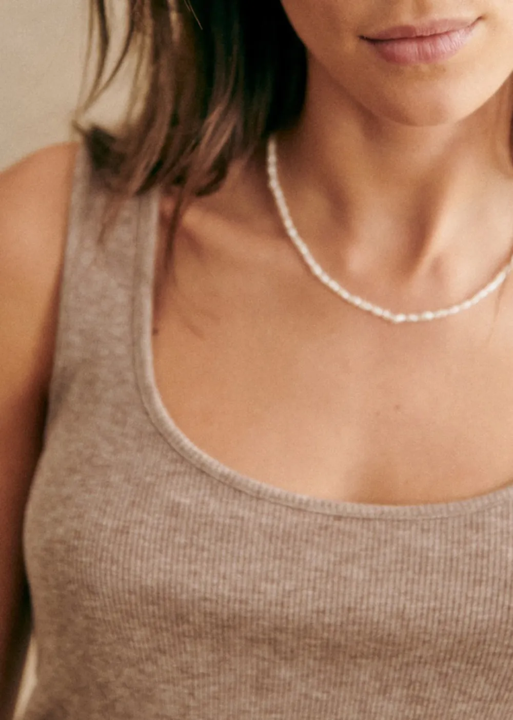 Solid Lyocell And Wool Vest