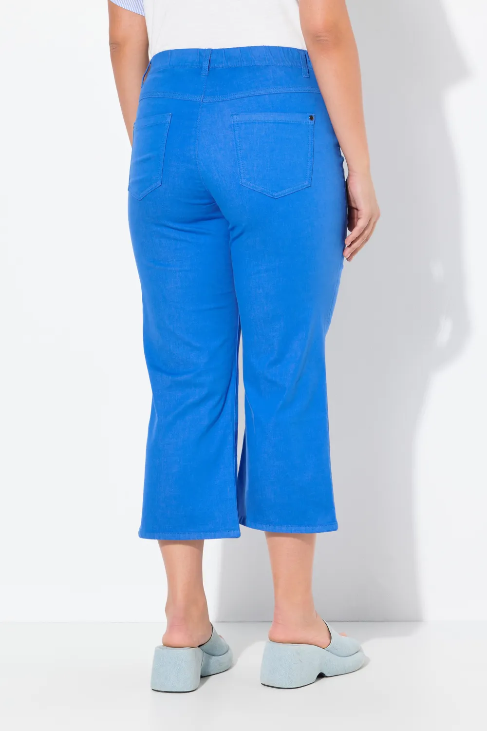 Solid Color Bell Bottom Jeans