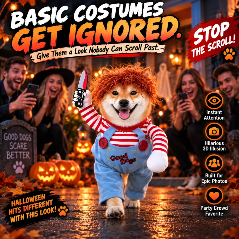 Pet Funny Costume with Knife