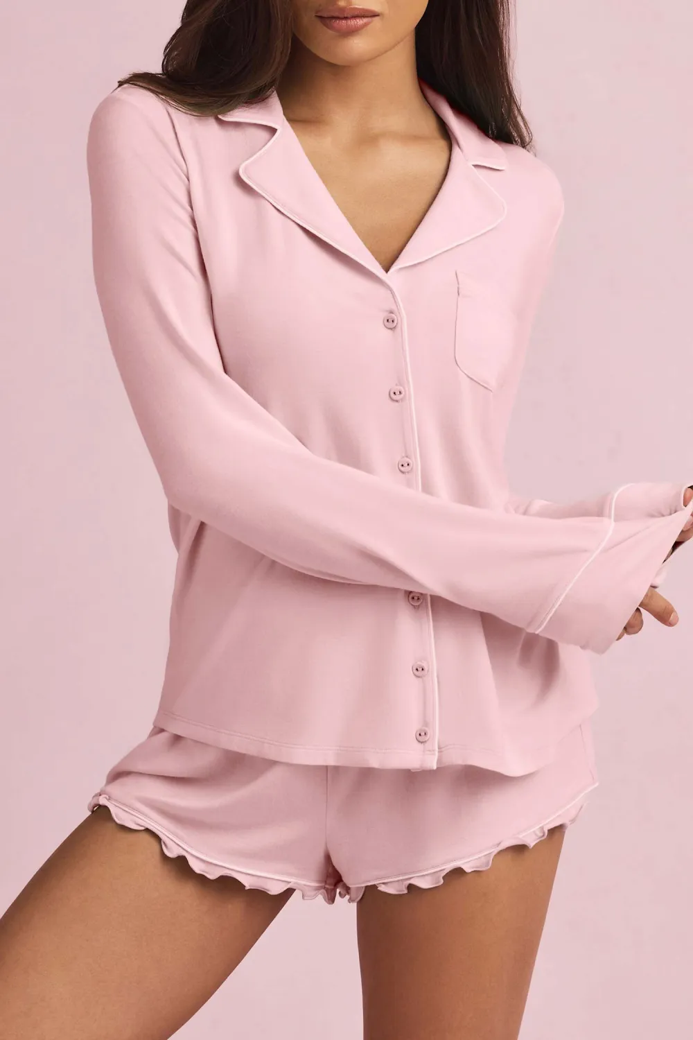 Casual Solid Color Soft Home Clothes