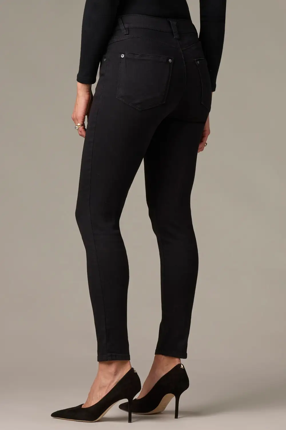 Petite High Rise Ankle Skinny Jeans
