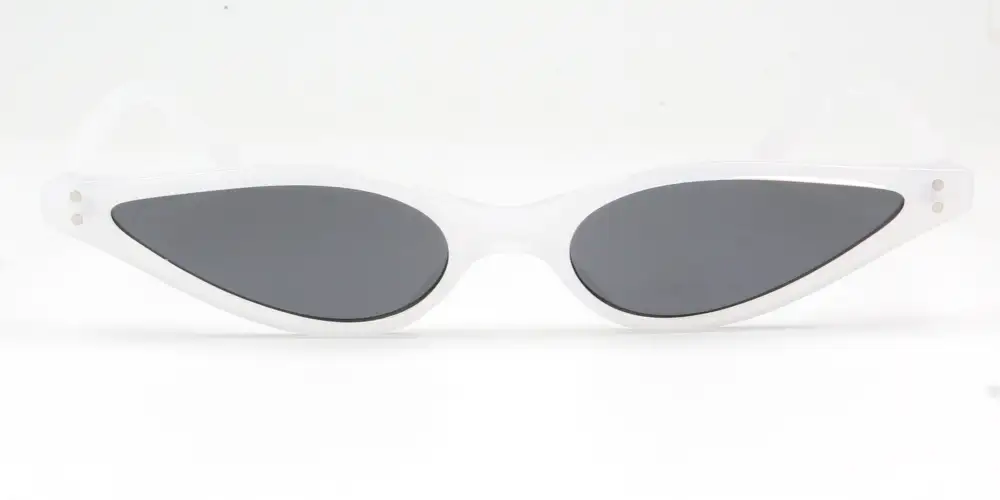 Slim Retro Cat-Eye Sunglasses