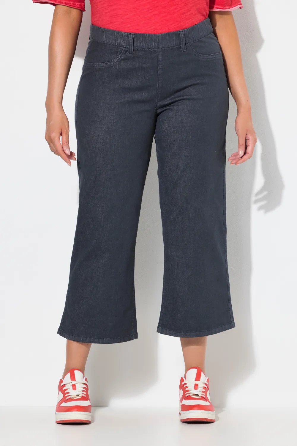 Solid Color Bell Bottom Jeans