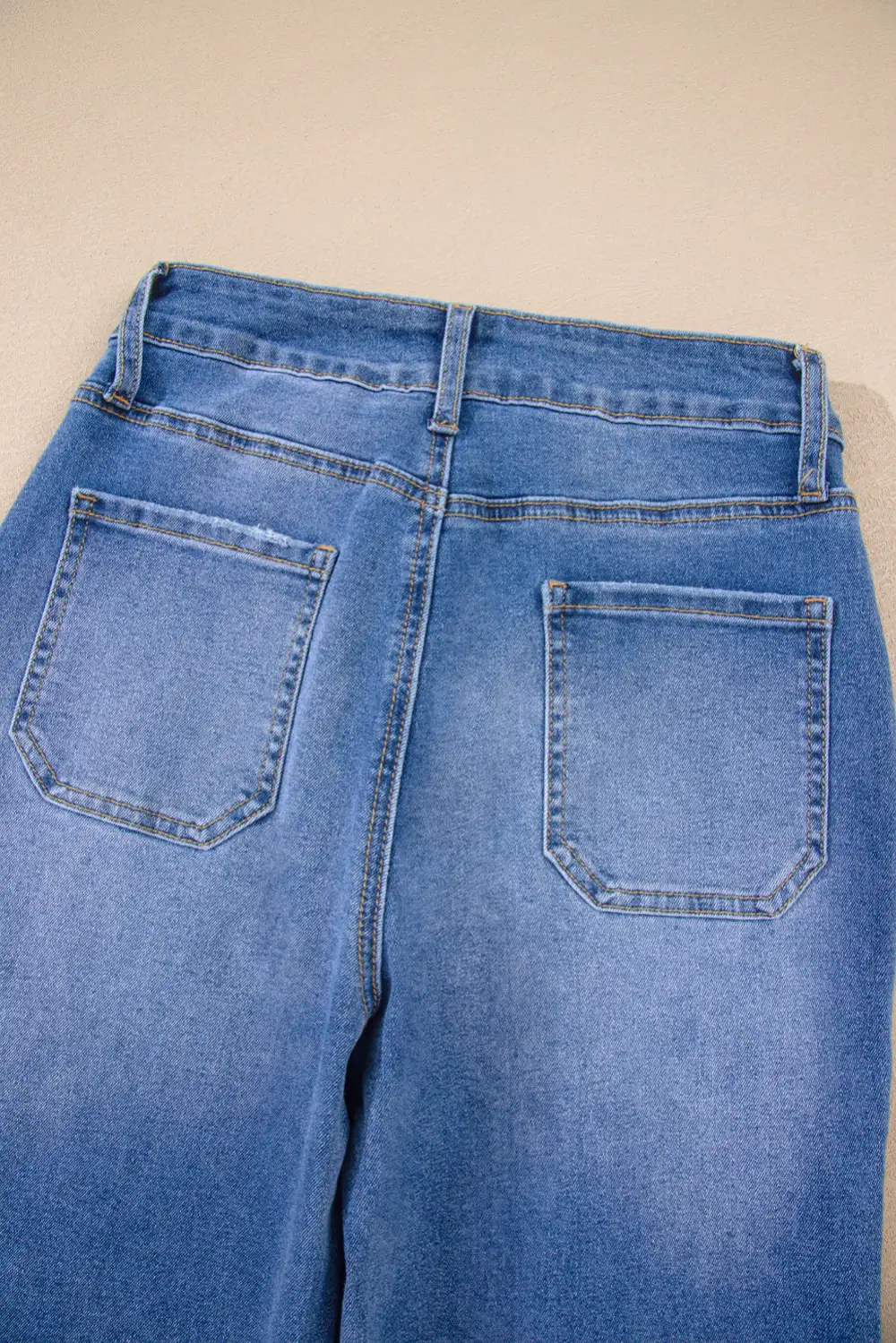 Wide Leg Cropped High Rise Jeans