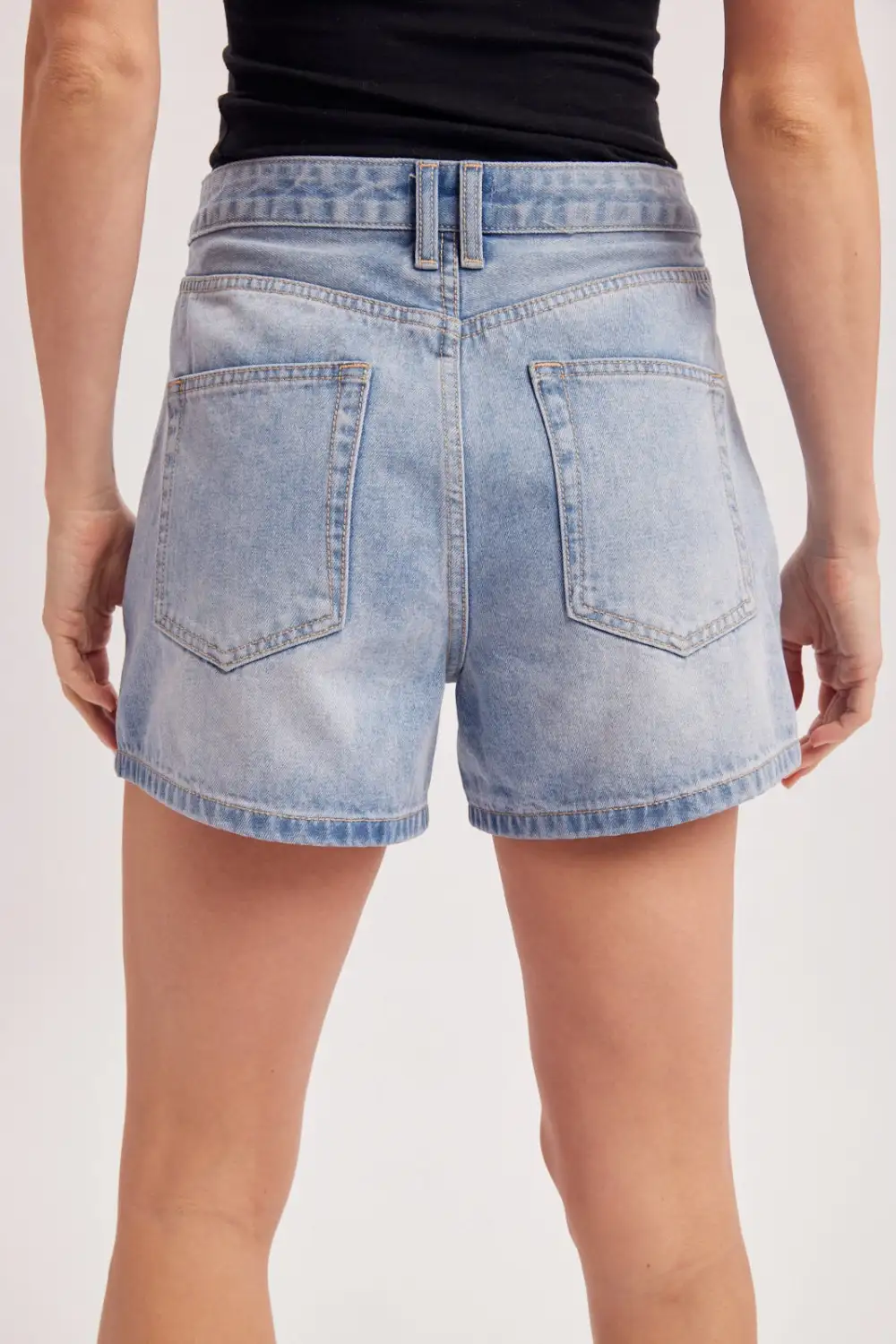 Roomy Relaxed Cotton Blend Casual Shorts