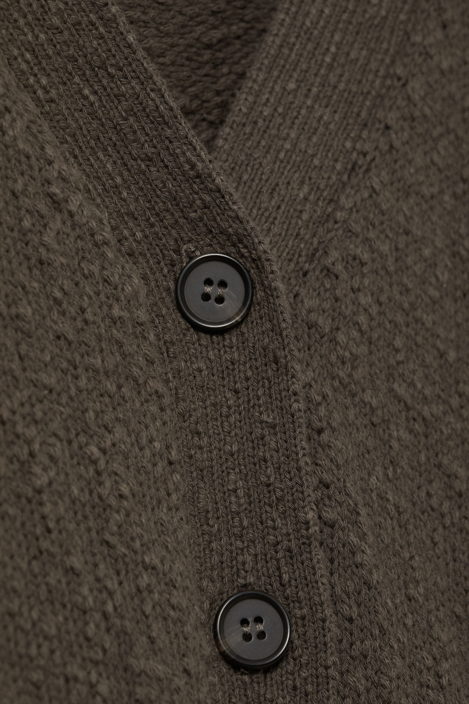 V-Neck Drop Shoulder Cardigan