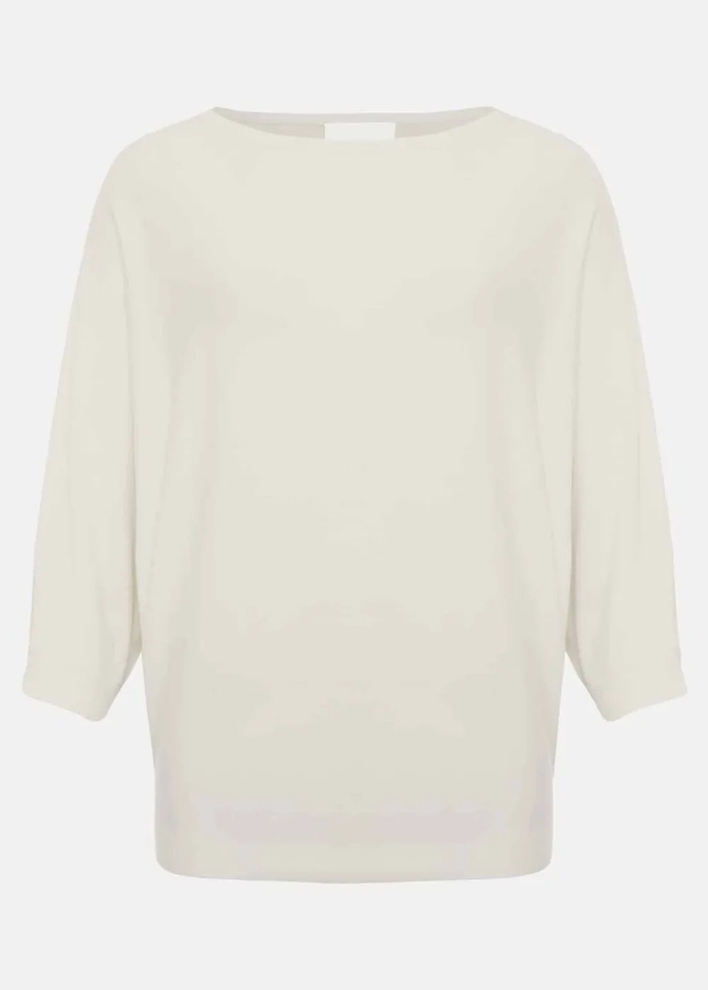 Simple Solid Color Round Neck Top