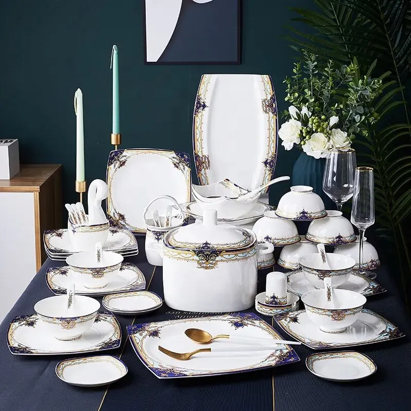 (Store Closing Sale) 60 pieces fine ceramic tableware set