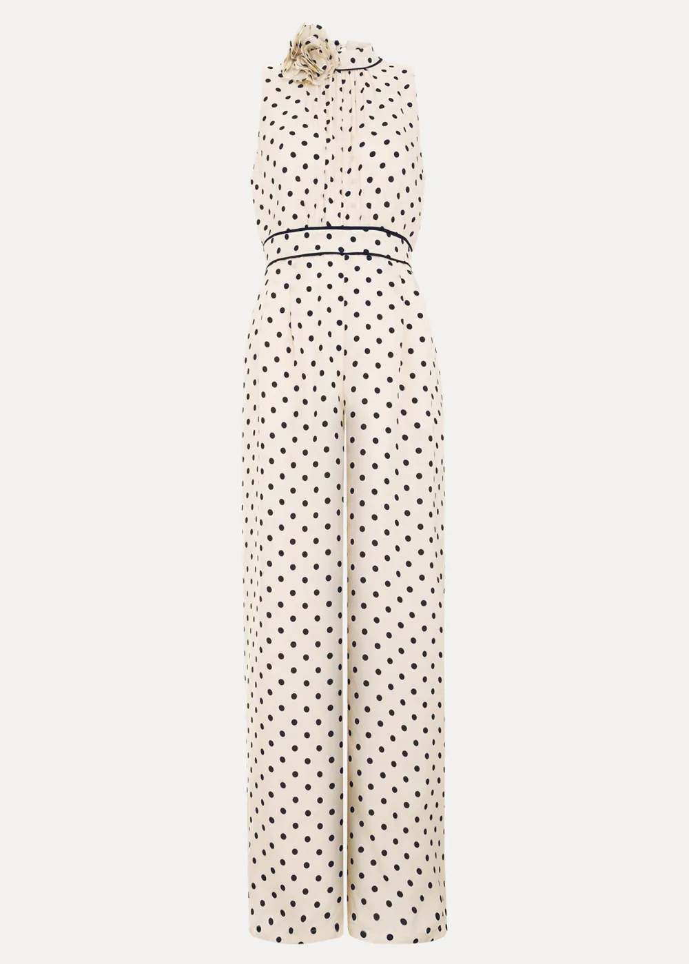 French Romantic Polka Dot Women's Jumpsuit