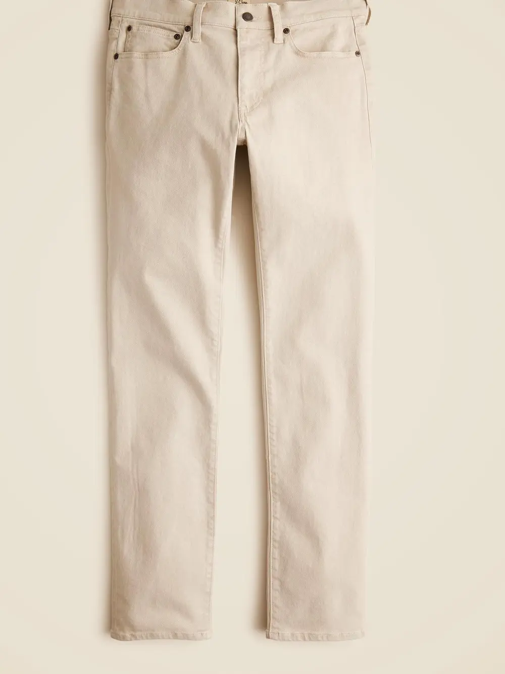 Beige Slim Fit Men's Jeans