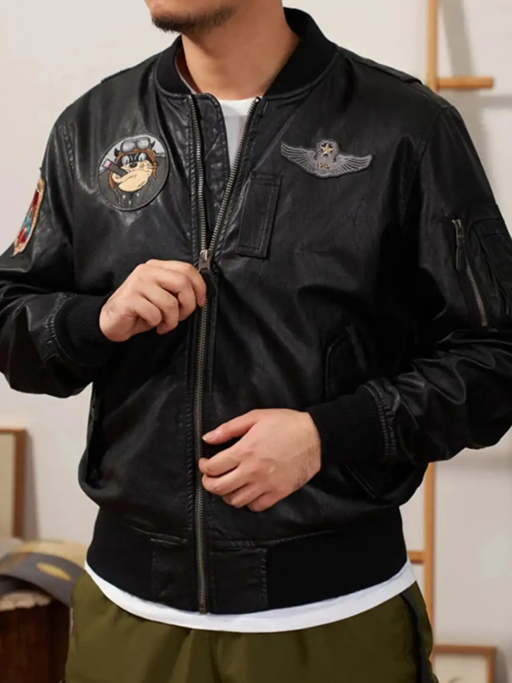 Men's Relaxed Bomber Jacket