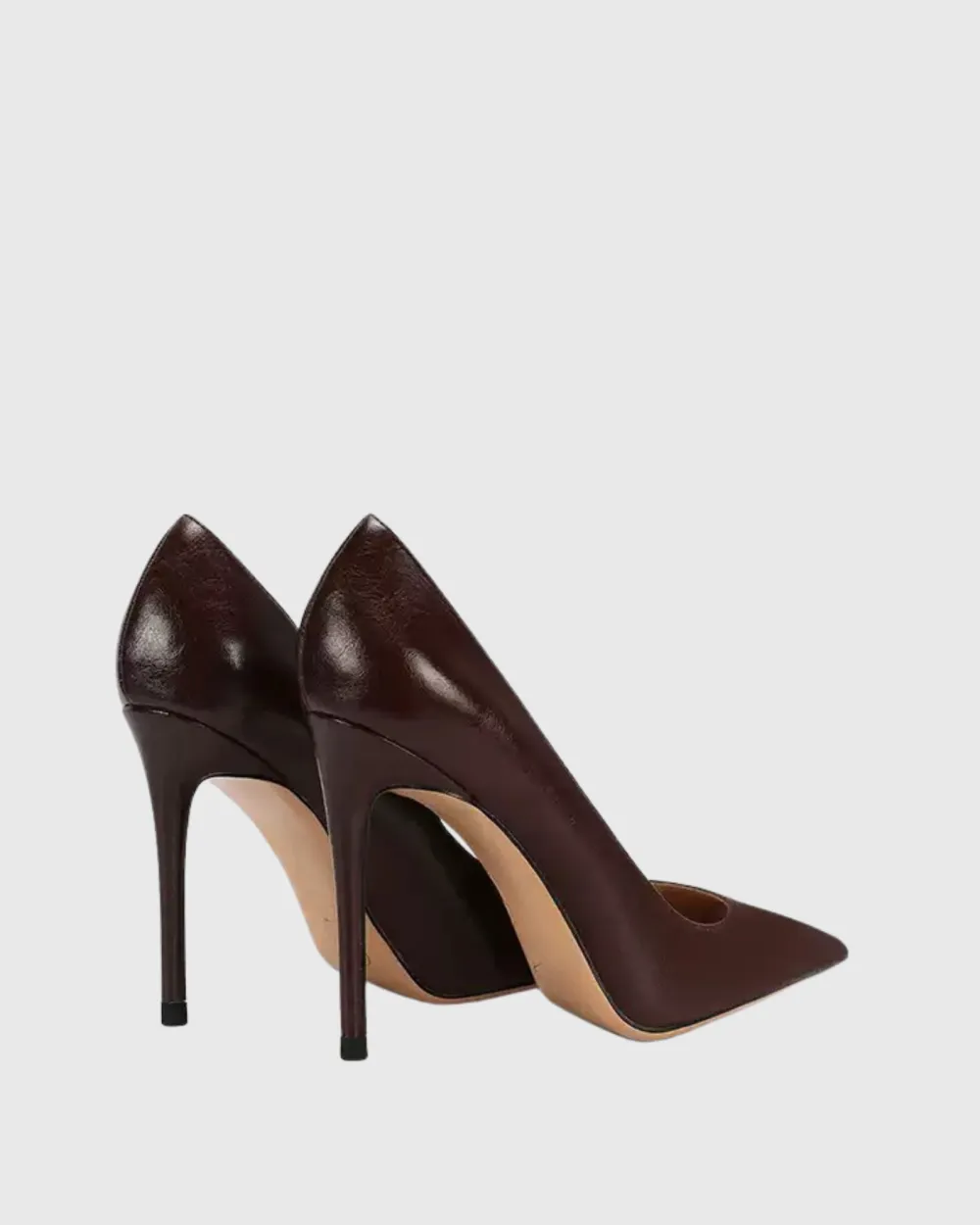 Leather Pumps in Brown