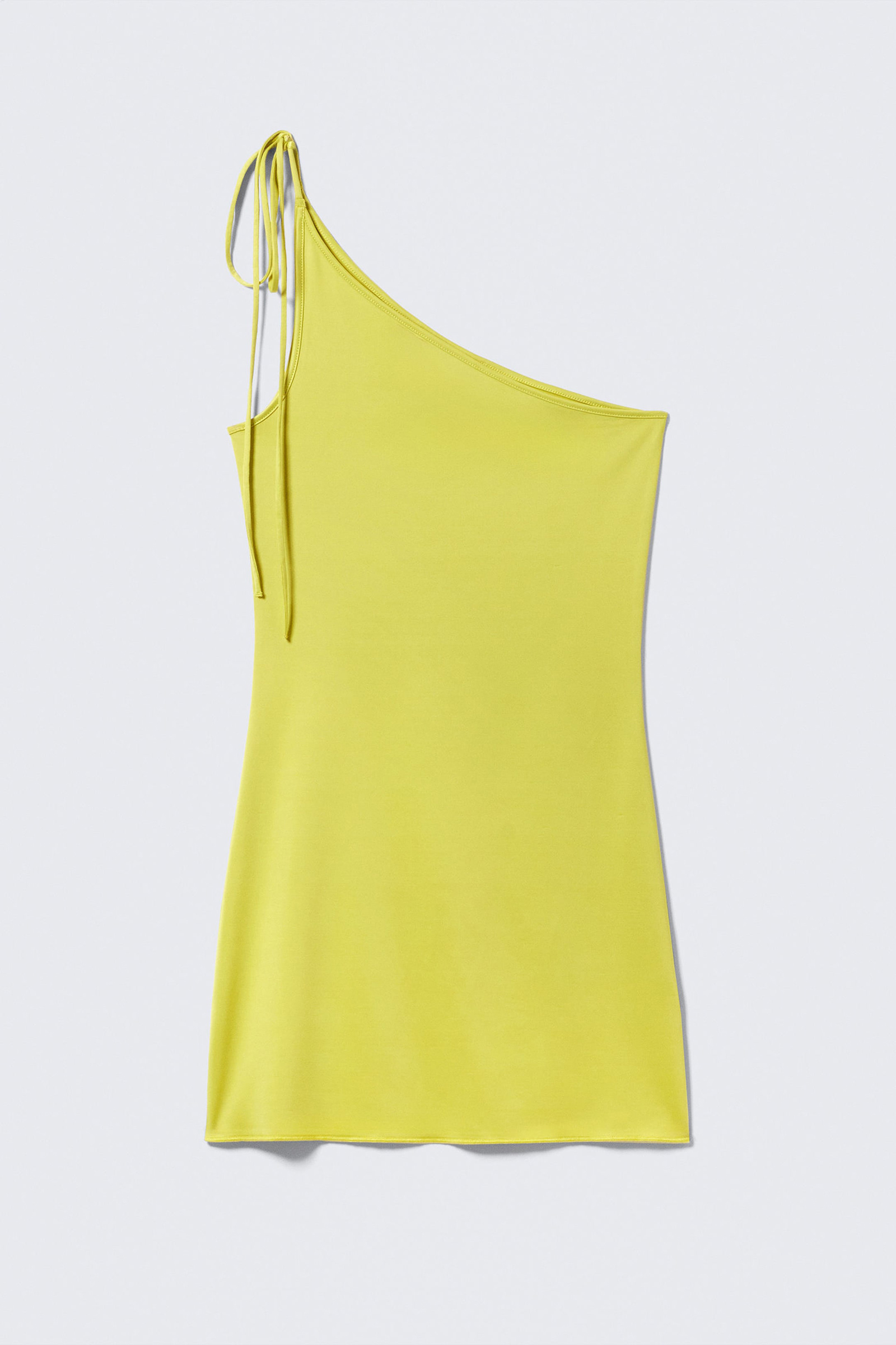 Tie One Shoulder Sleeveless Dress