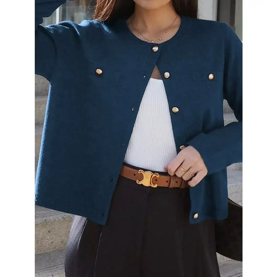 Classic Button Down Knit Cardigan