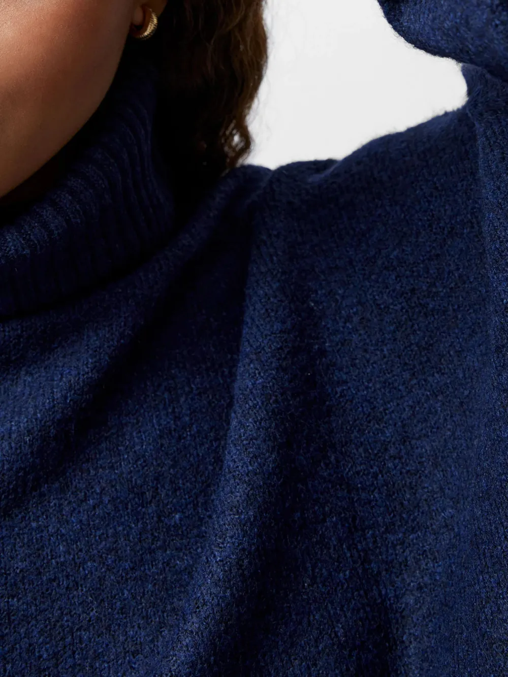 Gentle Style Soft High Collar Loose Sweater