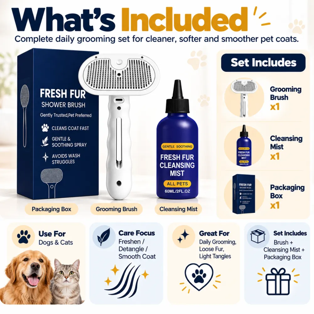Pet Hair Cleaning Spray Set