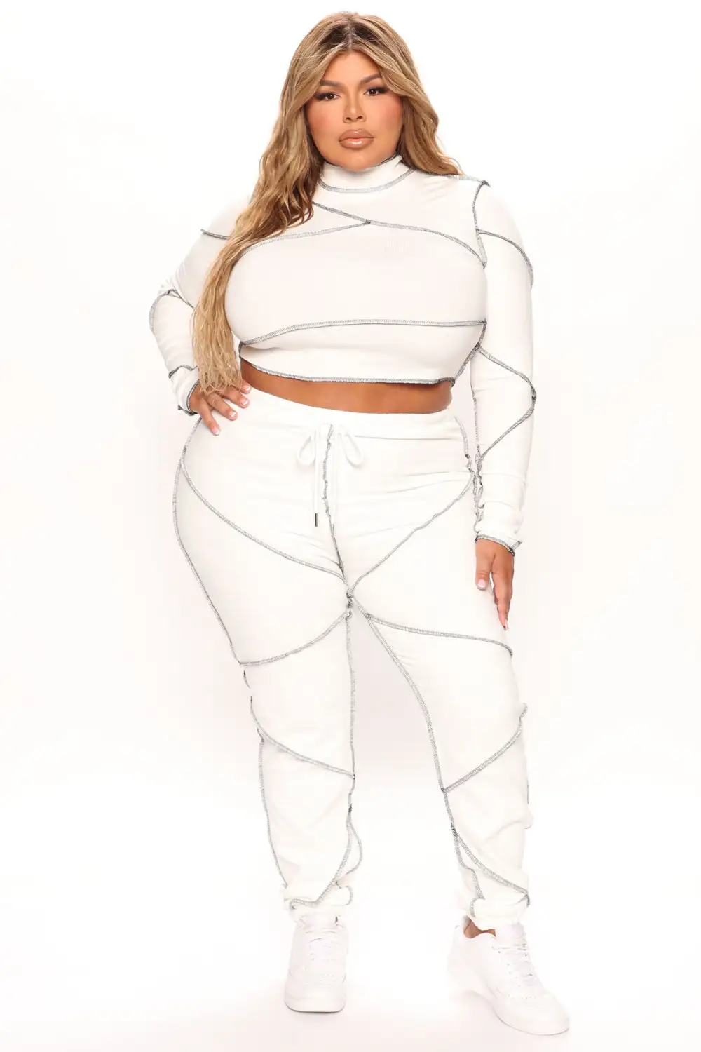 Mutual Feelings Jogger Set - White