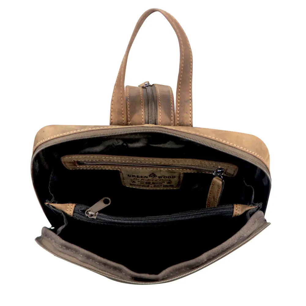 Small Vintage Leather Backpack