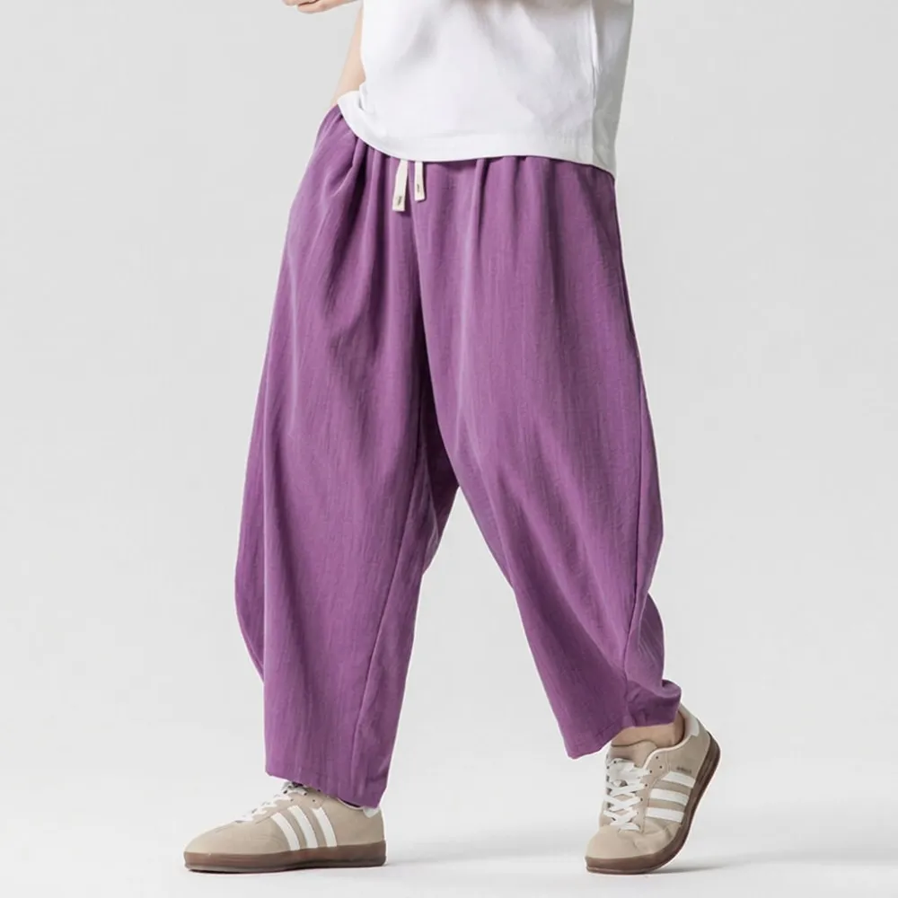 Natural Texture Casual Pants