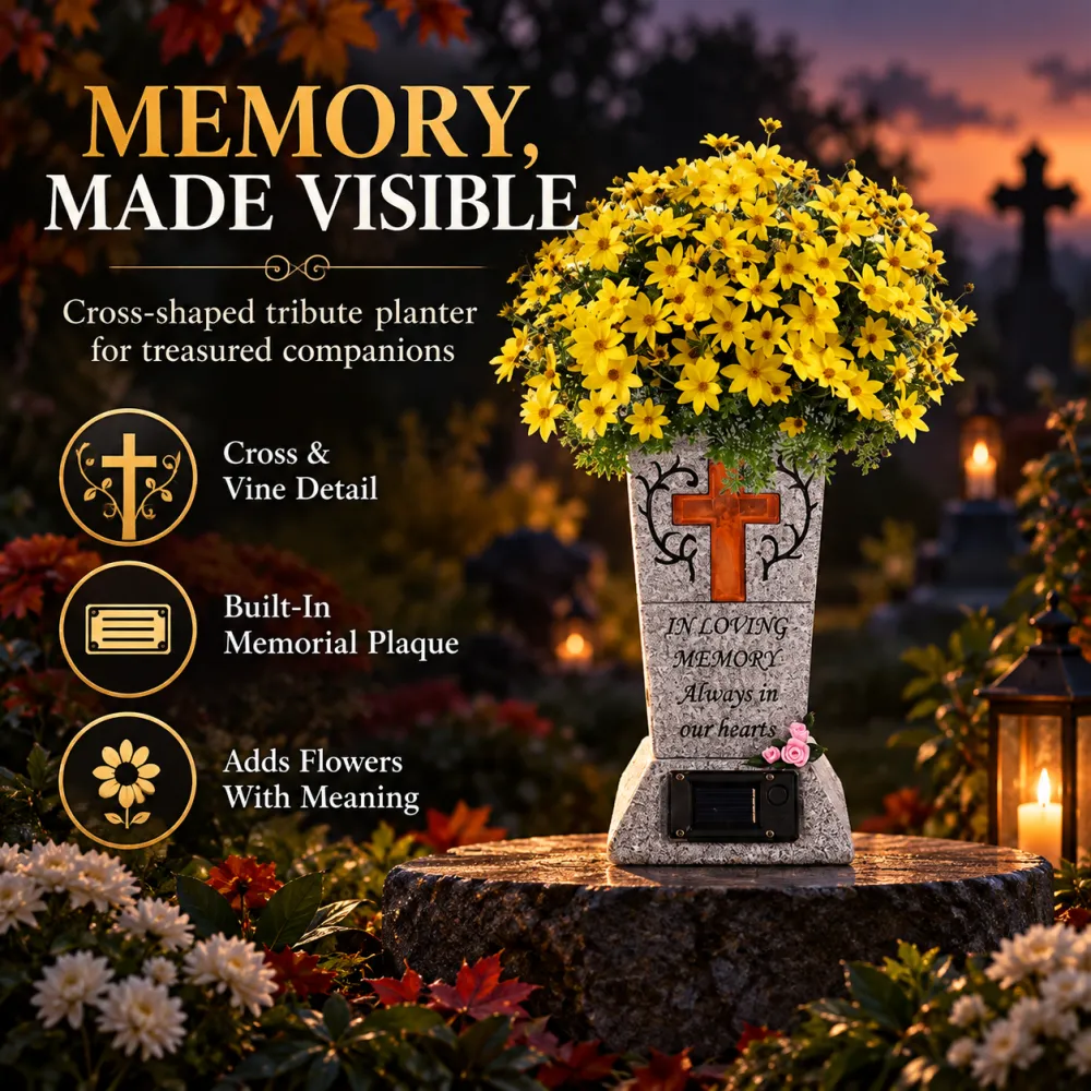 Pet Tombstone Decorative Vase Ornament Halloween Prop
