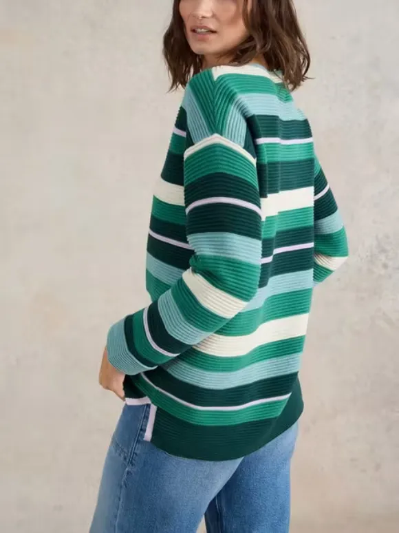 Crew Neck Striped Jumper