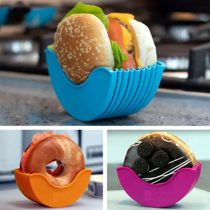 (Store Closing Sale) Silicone Burger Sandwiches Holder