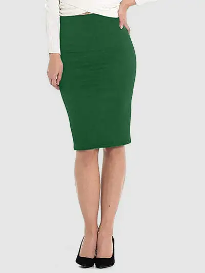 High-Waist Wrap Skirt