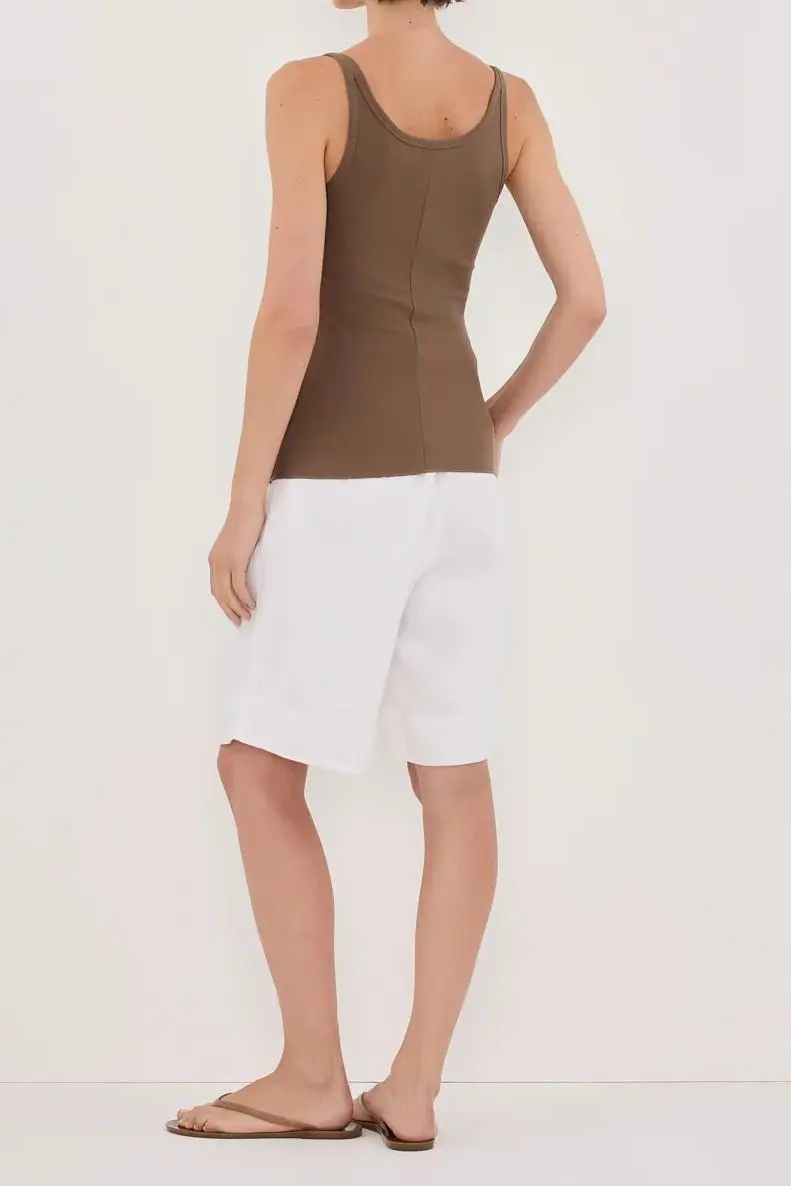 CLOVER LOW SCOOP KNIT TANK