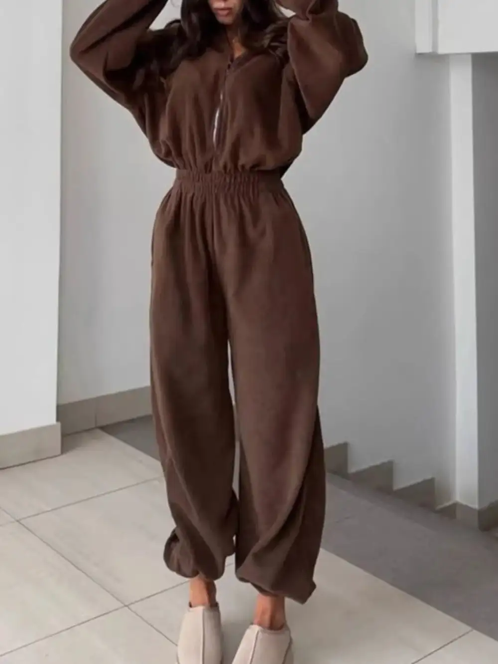 Everyday Zip Front Jumpsuit
