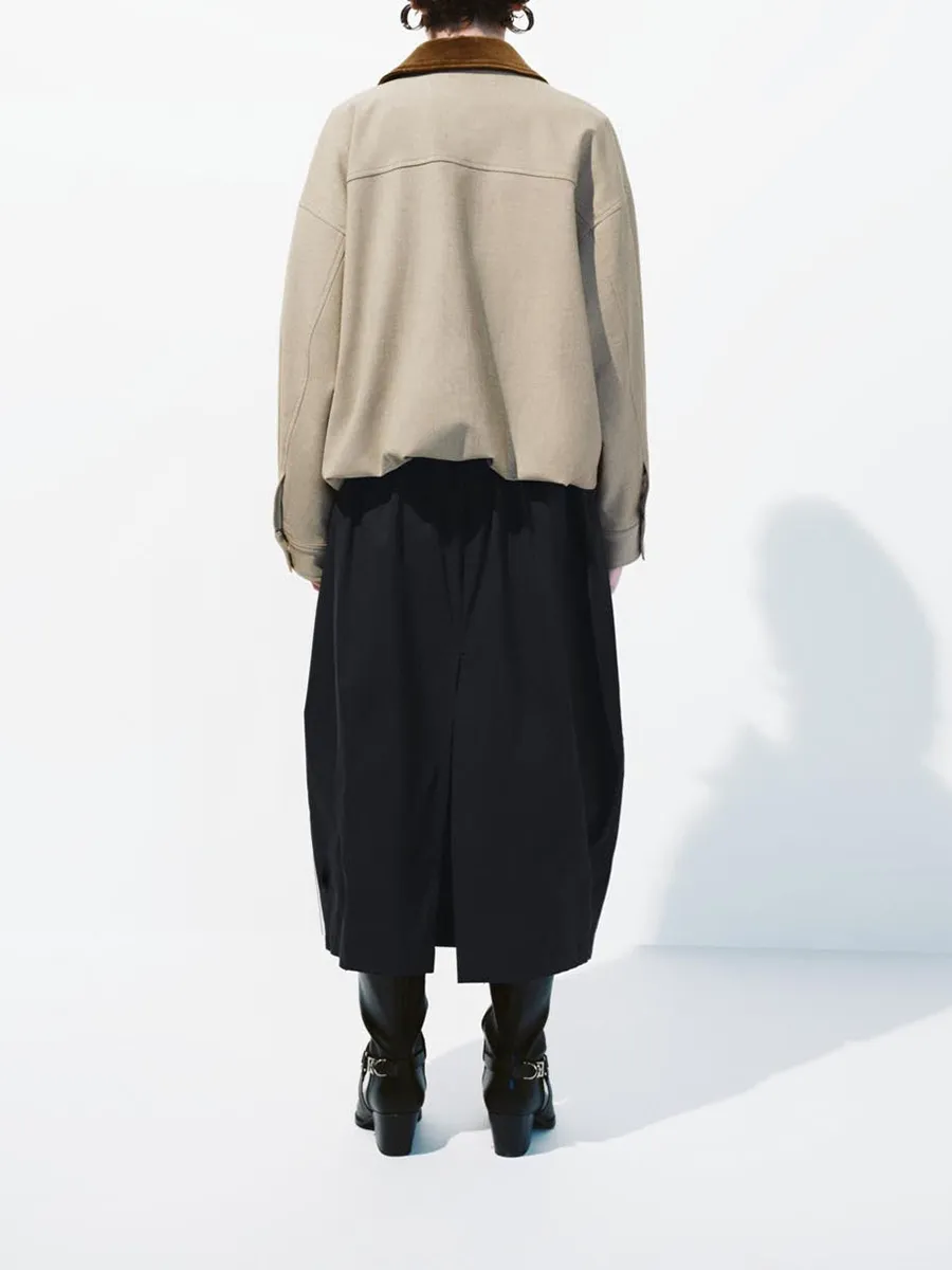 Ladies' Light Khaki Lapel Casual Style Jacket