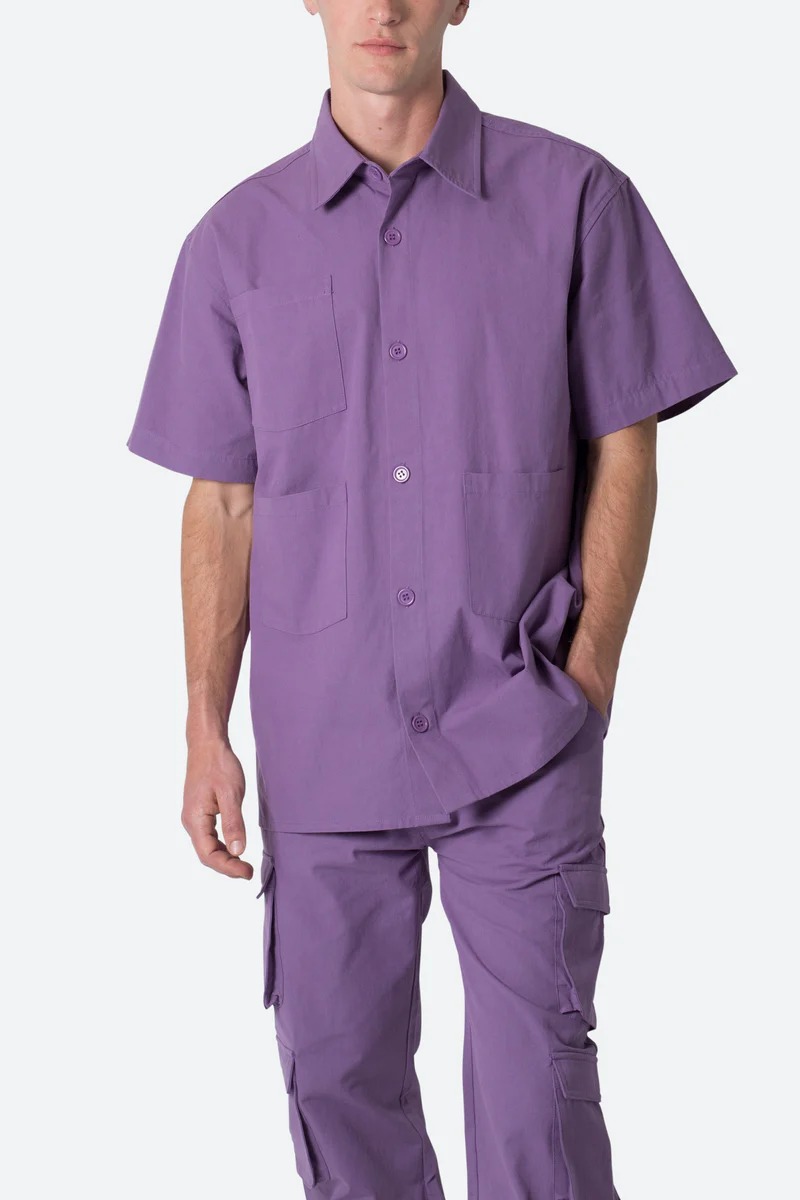 COLLARED CARGO S/S SHIRT