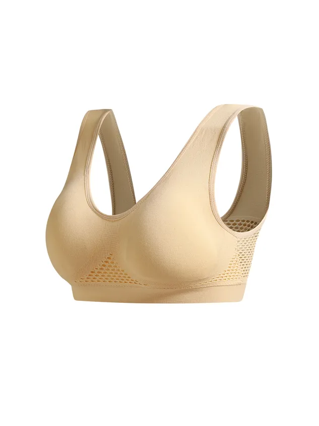 Perforated Seamless Sports Bra