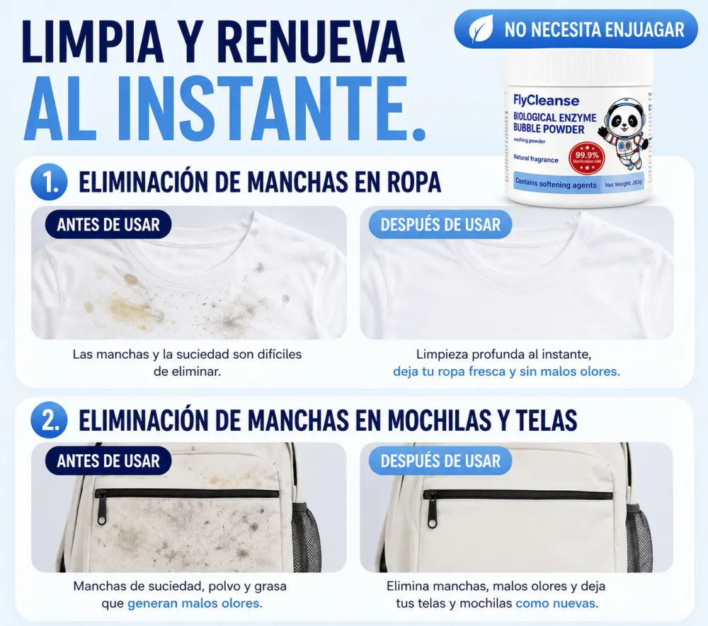Biological enzyme bubble powder