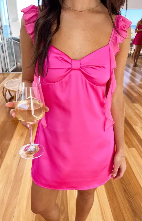 Satin Hot Mini Dress