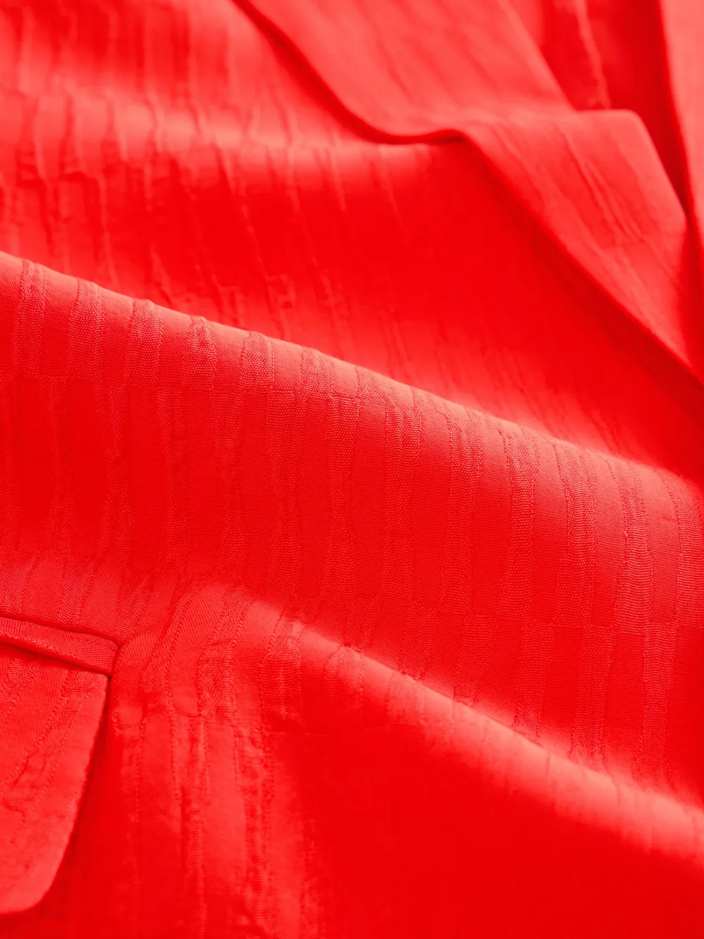 Red Wave Pattern Lightweight Loose Blazer