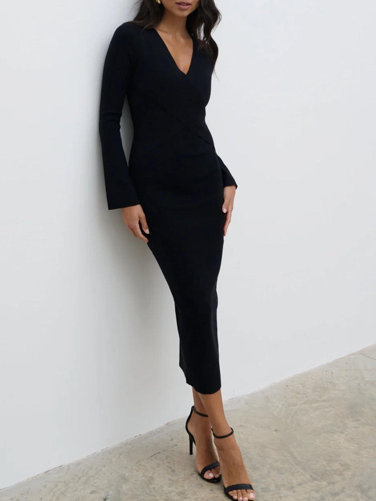 Wrap Midi Dress