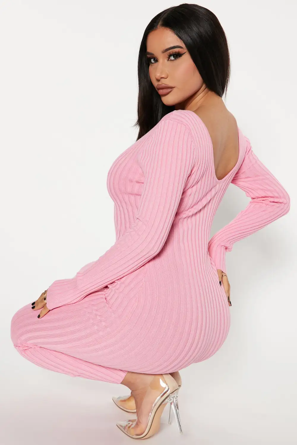 Kallan Knit Dress - Pink