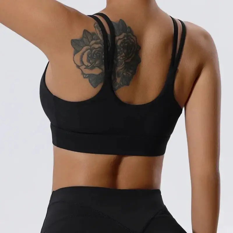 Convertible-Strap V-Neck Sports Bra