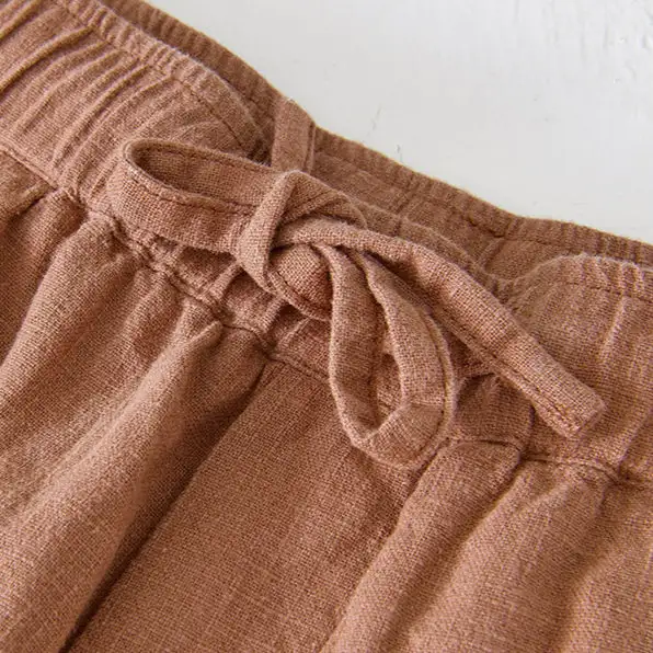 Men's Linen Blend Drawstring Shorts