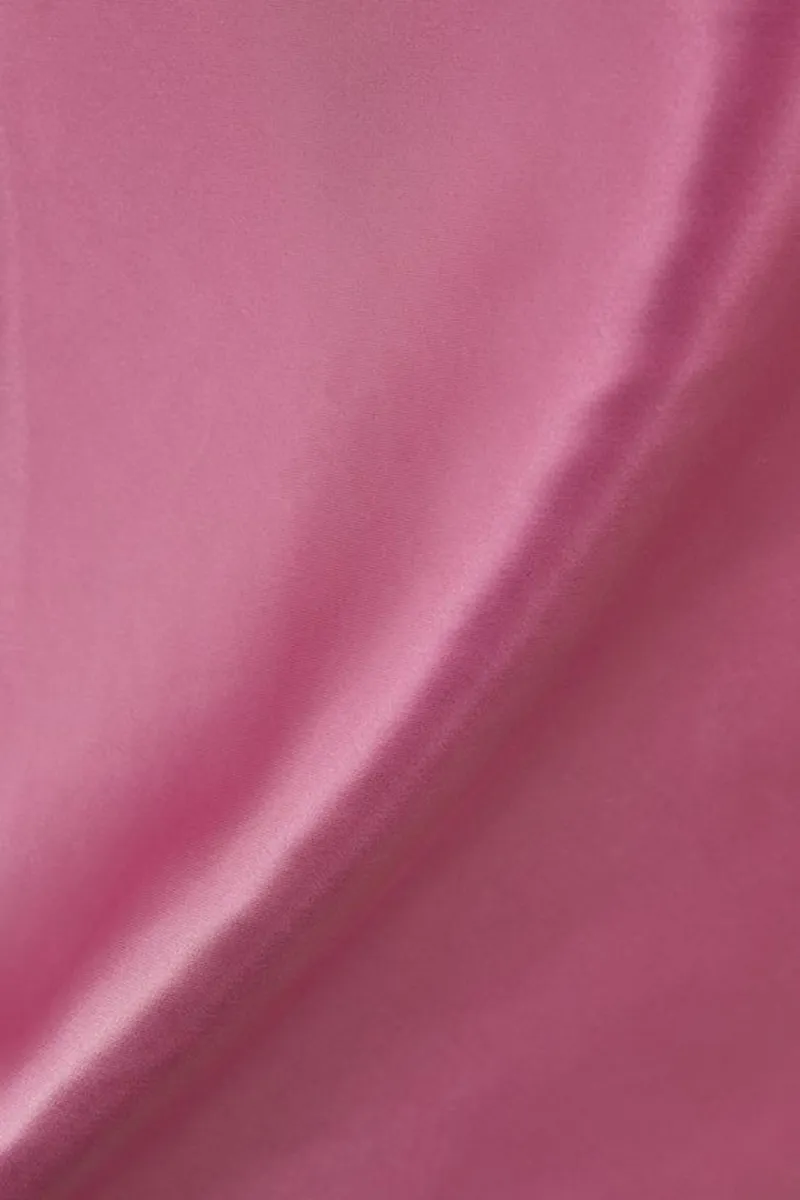 Casual Style Bias Cut Satin Skirt