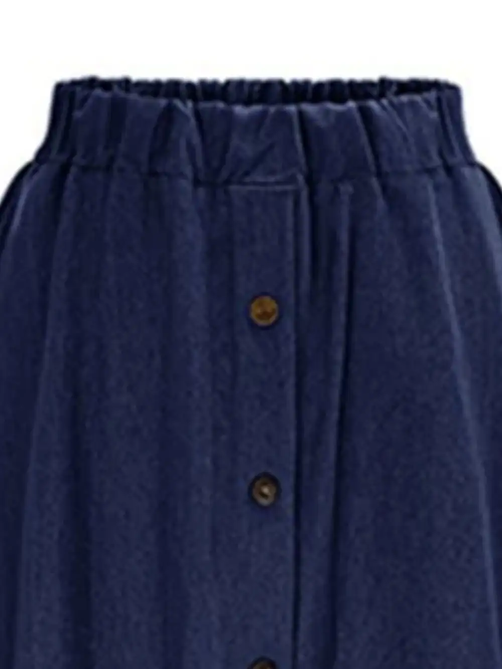 Button Front Line Skirt