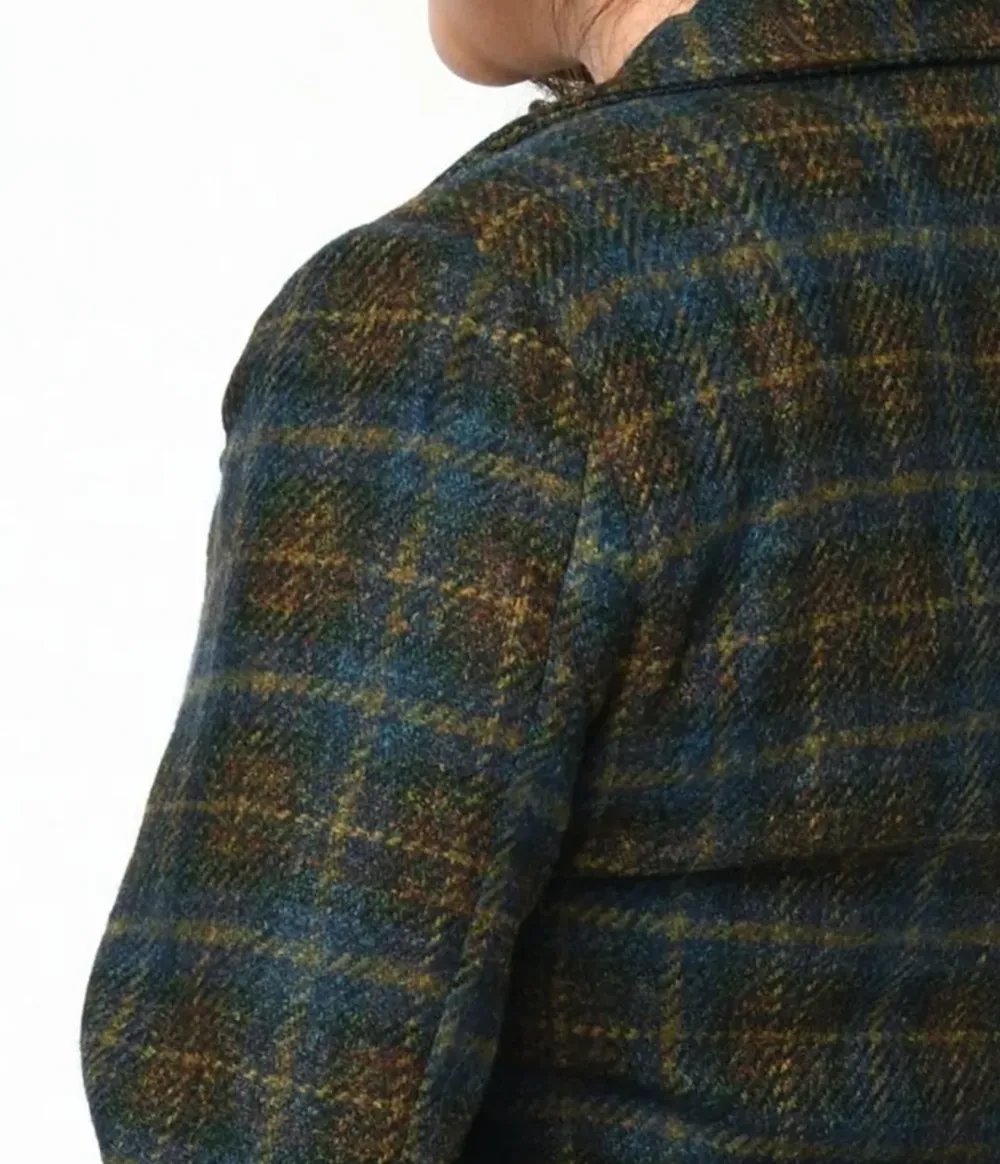 Blue And Green Check Plaid Jacket