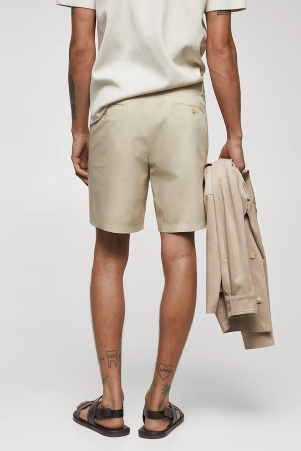 Slim Fit Cotton Shorts