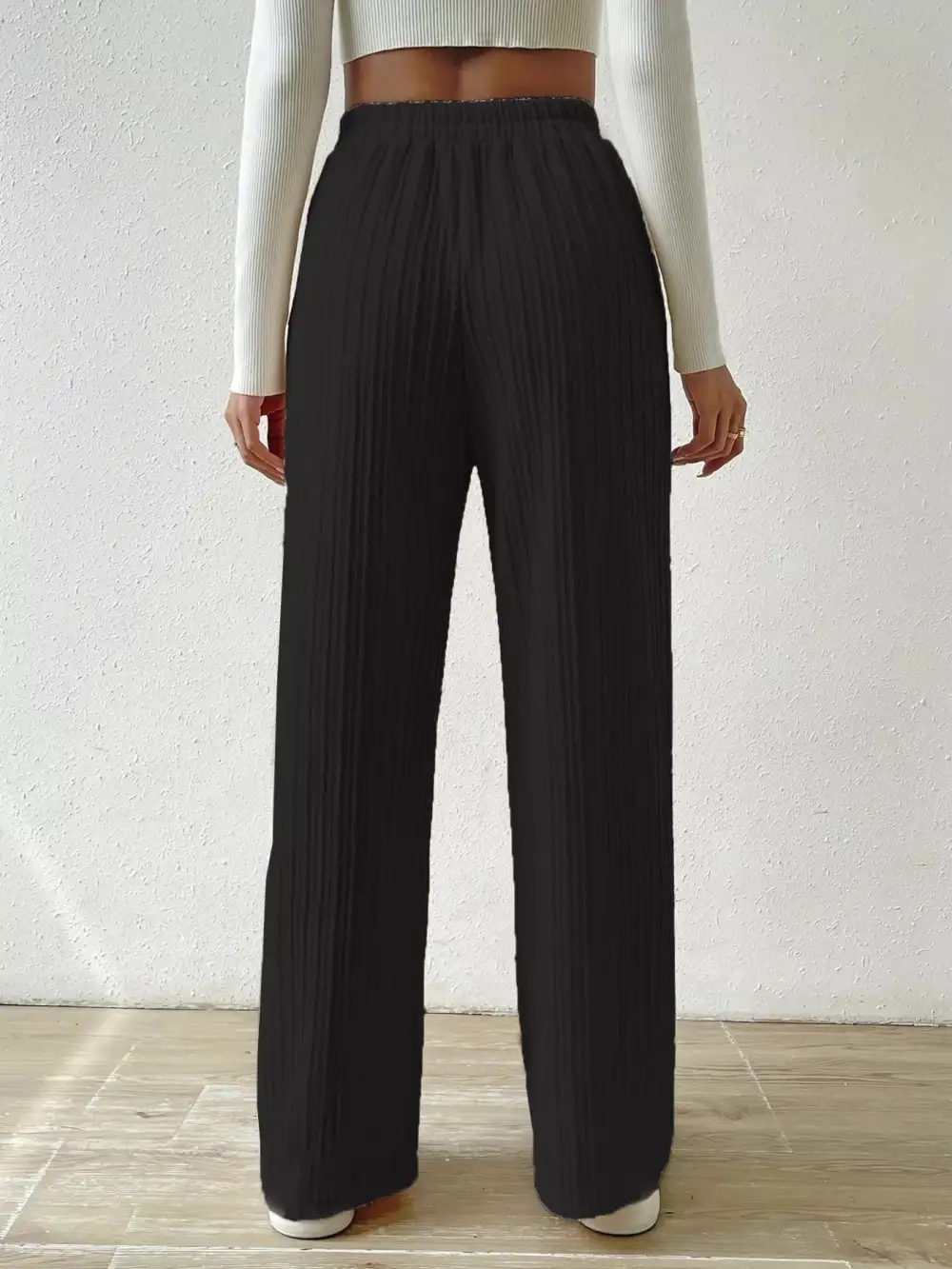 Weekend Drawstring Wide Leg Pants