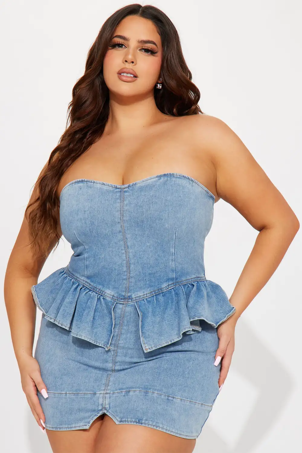 Arizona Denim Mini Dress - Light Wash