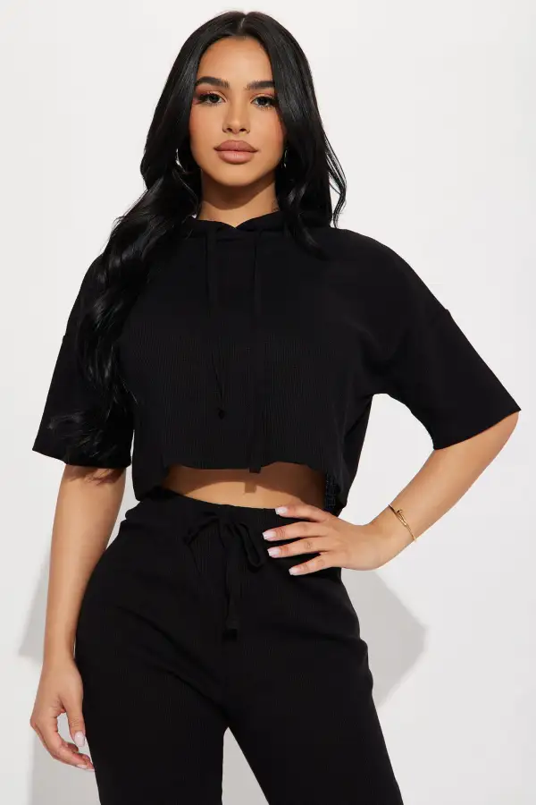Living With You Jogger Set - Black
