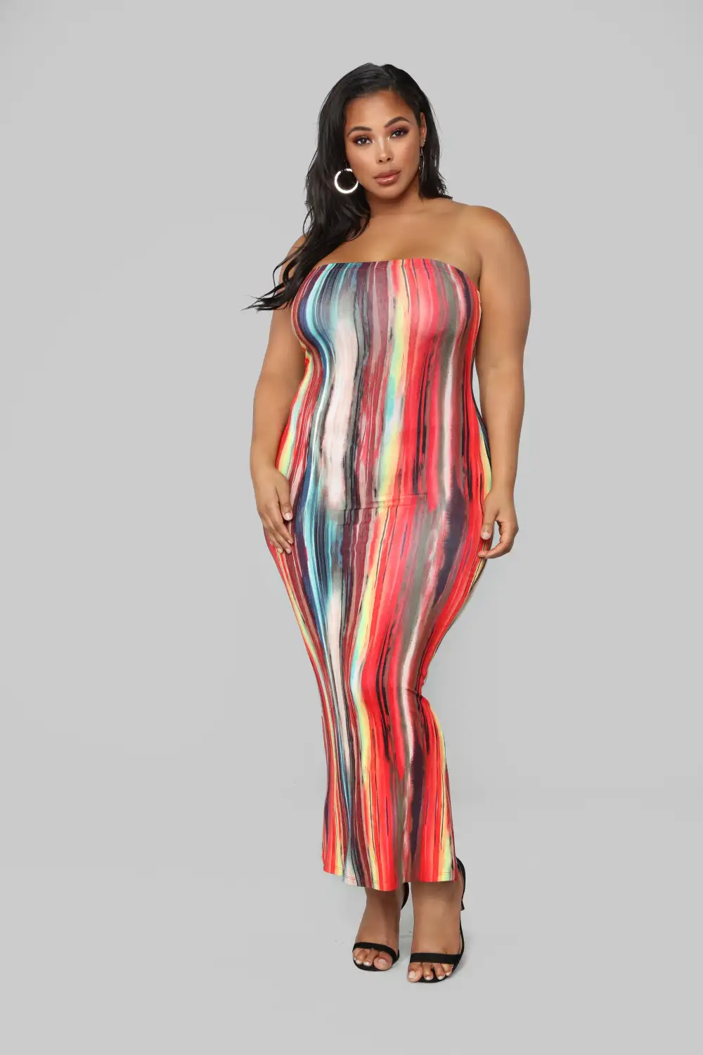 Work Of Art Dress - Red/Multi